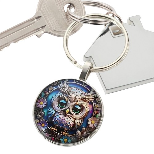 Women Owl Keychain Jewelry Owl Bird Keychain Car Key Chain Rings Regular