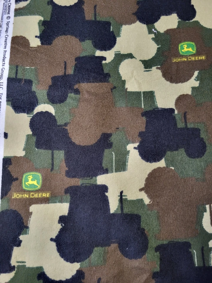 Tecido de flanela John Deere - VENDIDO por jarda OU 1/2 jarda - Imagem 2 de 4