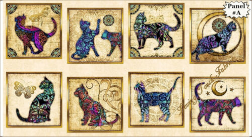 QT DAN MORRIS "PURR-SUASION" CATS FABRICS- (SELECTION) - Picture 2 of 5
