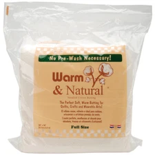 Warm & Natural Cotton Batting -Full Size 90"X96" (Pack of 1)