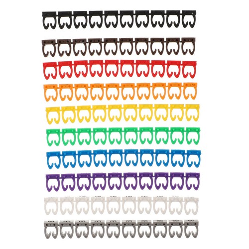 100 Pcs Aufsteckbare Nummernröhre Kabeletiketten Drahtmarkierung - 第 1/6 張圖片