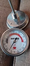 3" Dial BBQ Pit/Smoker/Grill Thermometer 6" Stem 50/550F Custom  Zoned Dial