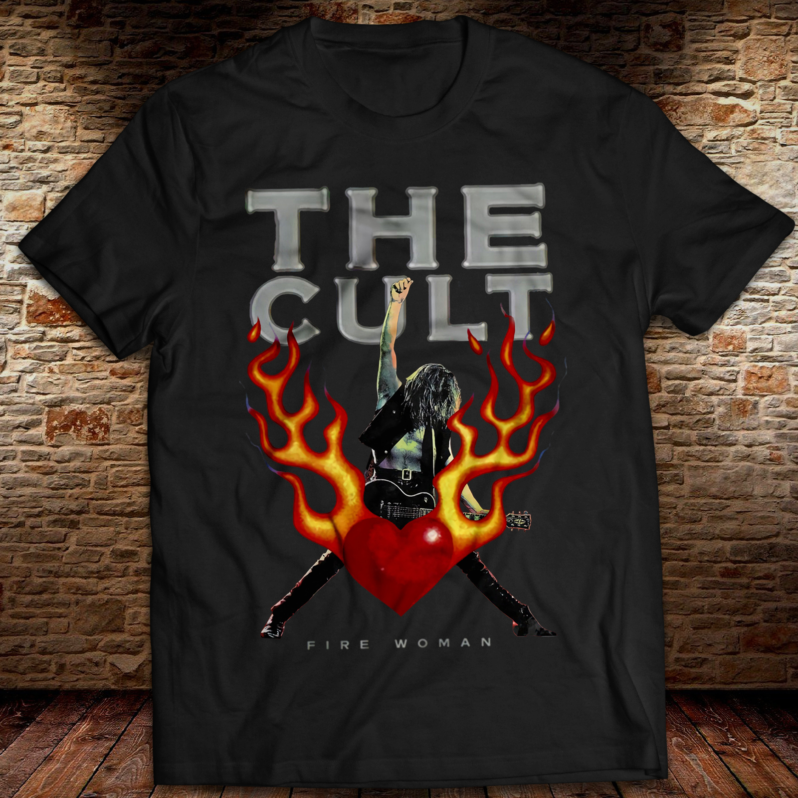 Fire Woman Album T-Shirt Ian Astbury The Cult Rock Tee Dreamtime 