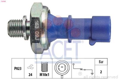 FACET 7.0163 Öldruckschalter für ALFA ROMEO CITROËN  passend für FIAT JEEP