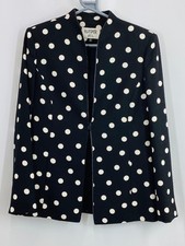 Kasper A.s.l Black Polka Dot Jacket Uk 6