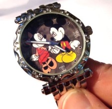 WATCH - Disney  s Mickey Mouse  Minnie, Holding Hands with Mini Crystals