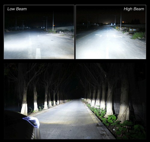 2x 9008/H13 LED Headlight Kit High Low Beam Headlight Fog Bulbs Kit 6000K White - Picture 4 of 11