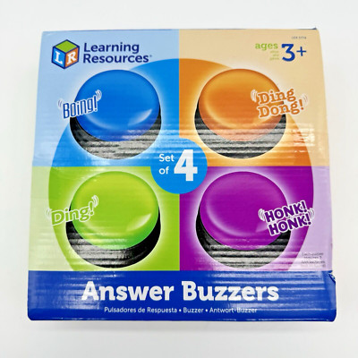 Learning Resources Game Show Answer Buzzers Multi Colored Lights & Sound Ages 3+