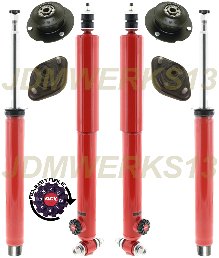 KYB 4 AGX Adjustable SHOCKS MOUNTS BMW E30 318i 318is 325i 325is M3
