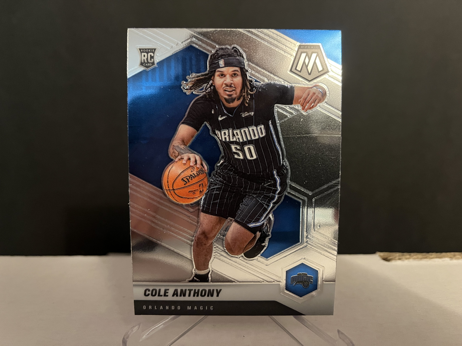 2020-21 NBA Panini Mosaic Basketball Cole Anthony #207 Base Rookie Card