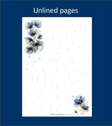 Refreshing Spring Rain - A5 Letter Writing Paper with or without envelopes - Picture 5 of 8