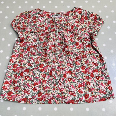 Bonpoint Liberty gesmoktes Top mit Blumenmuster. Alter 4