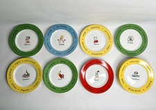 11 Pottery Barn "What's Your Sign" Zodiac 8" Dessert Salad Plates Astrology 2002