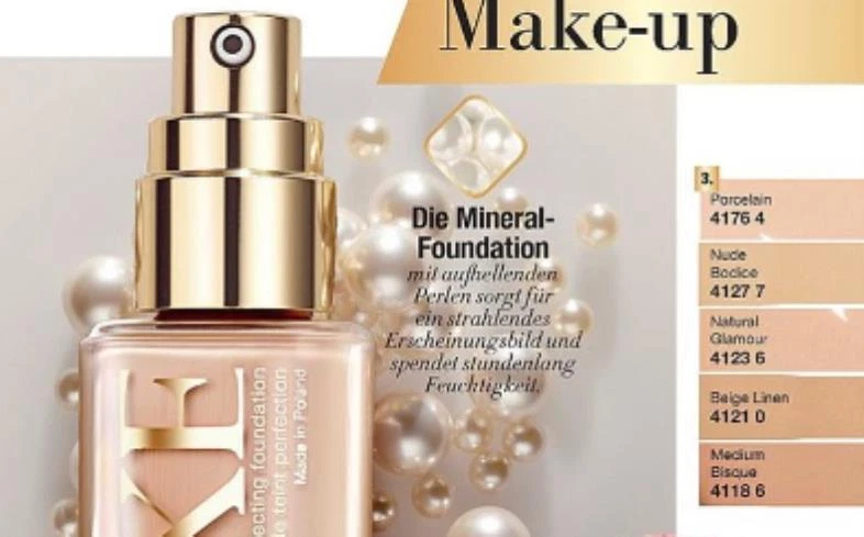 Avon LUXE Foundation Make Up Farbe Natural Glamour 30ml LSF 20 Neu - Bild 2 von 2