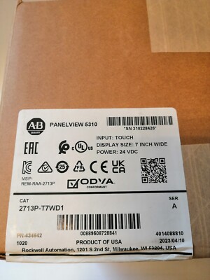 ALLEN BRADLEY PANELVIEW 5310 2713P-T7WD1 NEW AND SEALED !