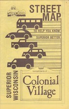 1980's Detailed City Street Map Of Superior Wisconsin  Brochure