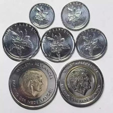 2025 Curacao and Sint Maarten 7-coin set 1 cent-5 guilder coins New
