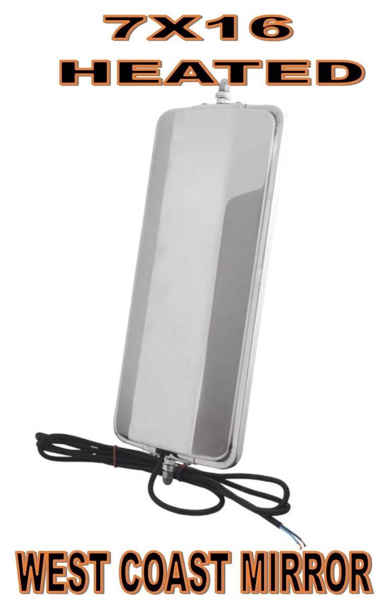 Stainless Steel (HEATED) West Coast Mirror - 7