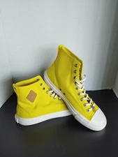 PF Flyers All-American Center Hi Canvas Sneakers Yellow Men Size 9