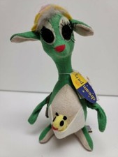 Dakin Dream Pet-New Matilda The Green Kangaroo with Tiny Joey In Pouch 7"