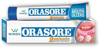 ORASORE MOUTH ULCER RELIEF GEL WITH SPEARMINT, FENNEL & GLYCERINE 12 g each