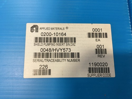 AMAT 0200-10164 SHIELD PUMPING INSERT SIN, DXZ - Picture 2 of 8