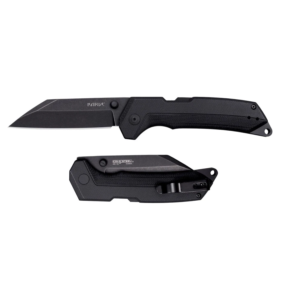 Cold Steel Karve Atlas Folding Knife 3.75" AUS-10A Steel Blade Black G10 Handle - Image 2 of 4