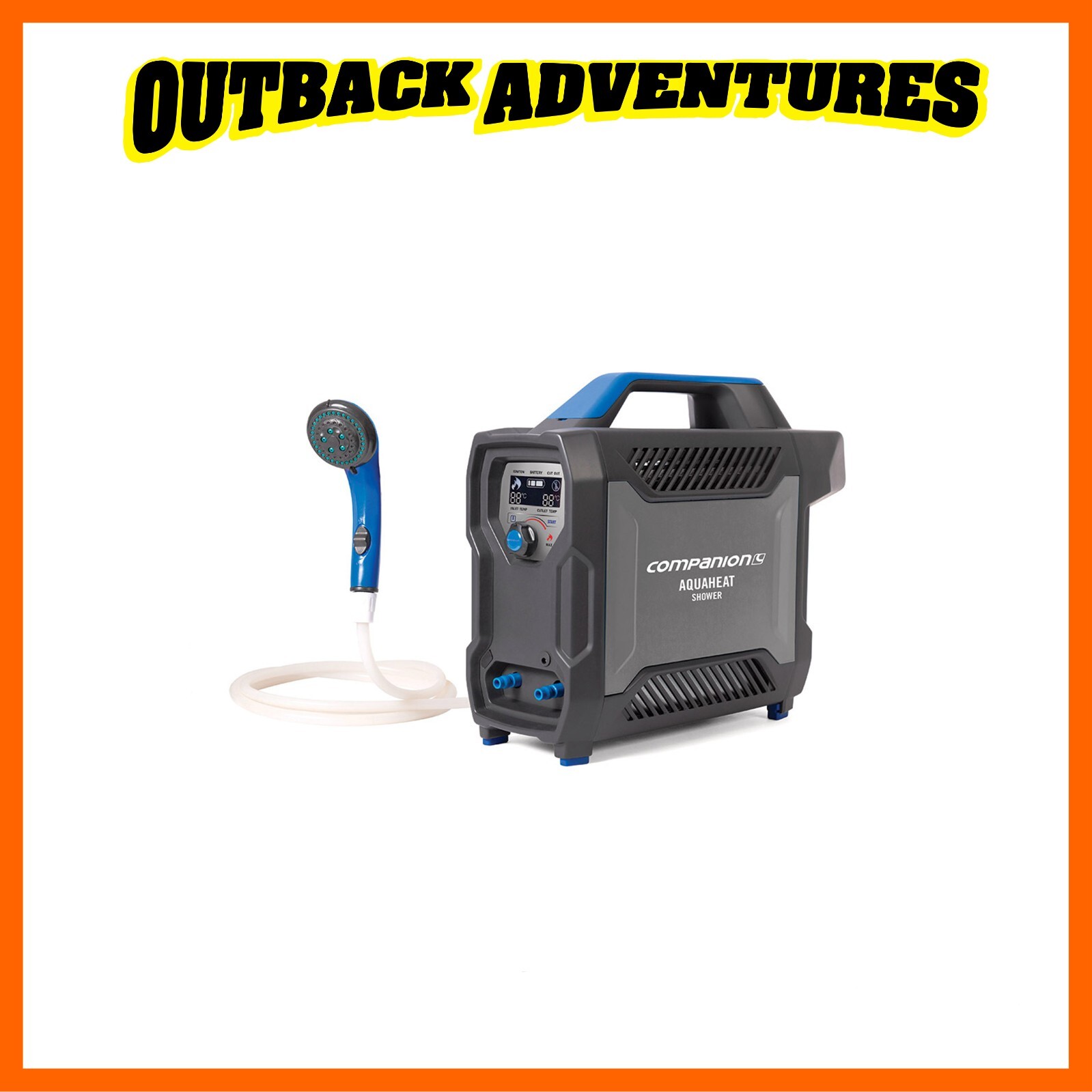 Companion Aquaheat Lithium Portable Aqua Heat Shower Camping Hot Water  System | eBay