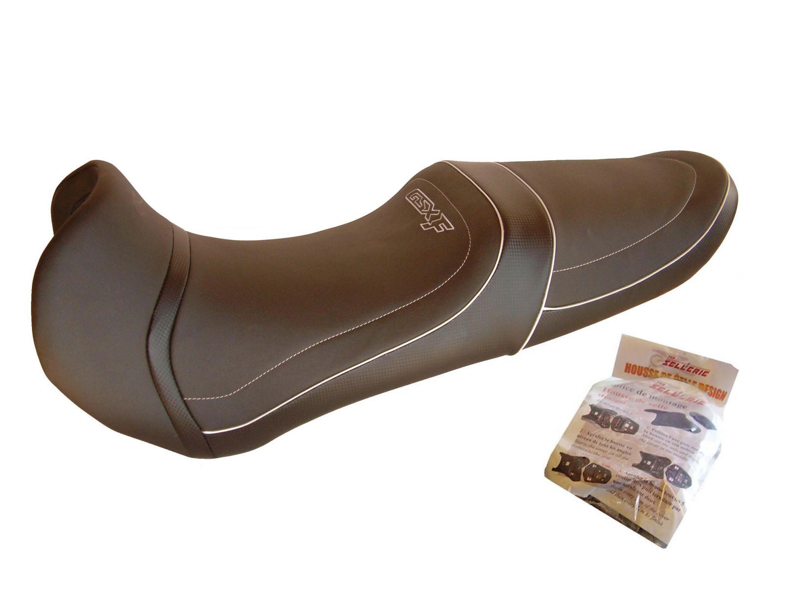 Housse de selle Suzuki GSX-F 750 pour voyage - Rénovation selle moto grand tourisme