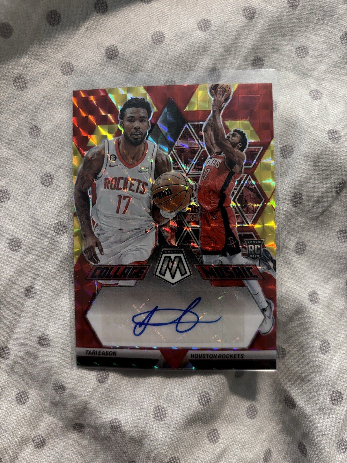 2022-23 Mosaic Tari Eason Mosaic Choice Prizm Collage Rookie RC Auto