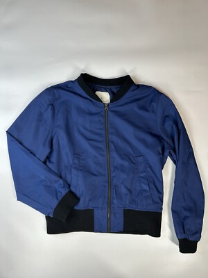 Anthropologie Hei Hei Bomber Jacket Juneworthy Satin Full Zip