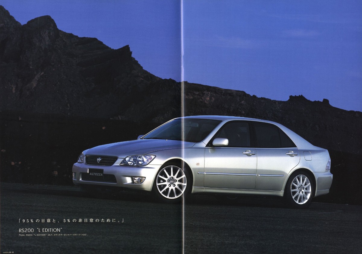 ネ*ラ様 BLITZ 過給器本体 TOYOTA ALTEZZA SXE10 Catalog] TOYOTA ALTEZZA Japanese brochure 2002 SXE10 GXE10