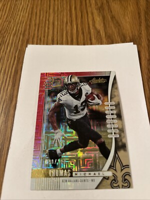 2019 Absolute Michael Thomas New Orleans Saints Red Squares 90/100