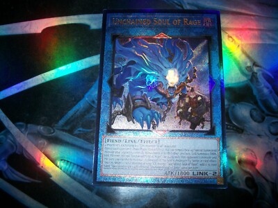 Unchained Soul of Rage 1st Edition Prismatic Ultimate Rare RA02-EN041 Yu-Gi-Oh!