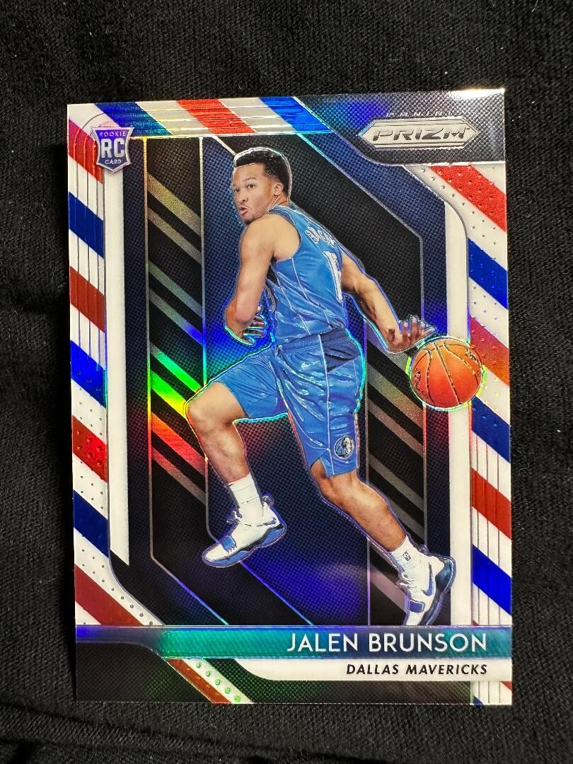 2018-19 Panini Prizm Red White Blue #250 Jalen Brunson Rookie RC NM-MT