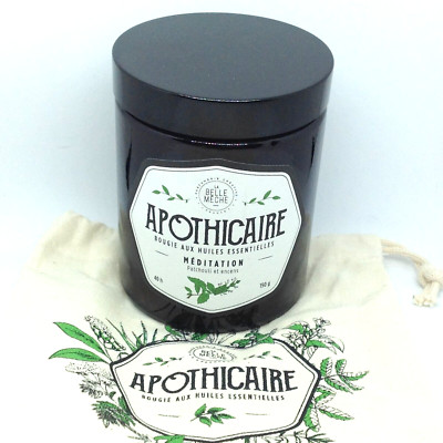 La Belle Mèche Apotheker MEDITATION PATCHOULI UND WEIHRAUCH 150g - KERZE