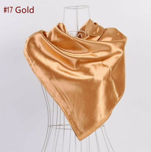 3x3 Fuß Solider Satin Seide Schal Hijab Muslim Weich Groß Quadrat Kopf Hals Halstuch - Bild 7 von 24