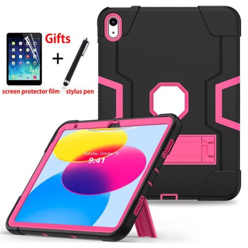 For iPad 11/10/9/8/7/6th Gen Air 4 5 Pro Heavy Duty Shockproof Case Stand Cover - Picture 12 of 22
