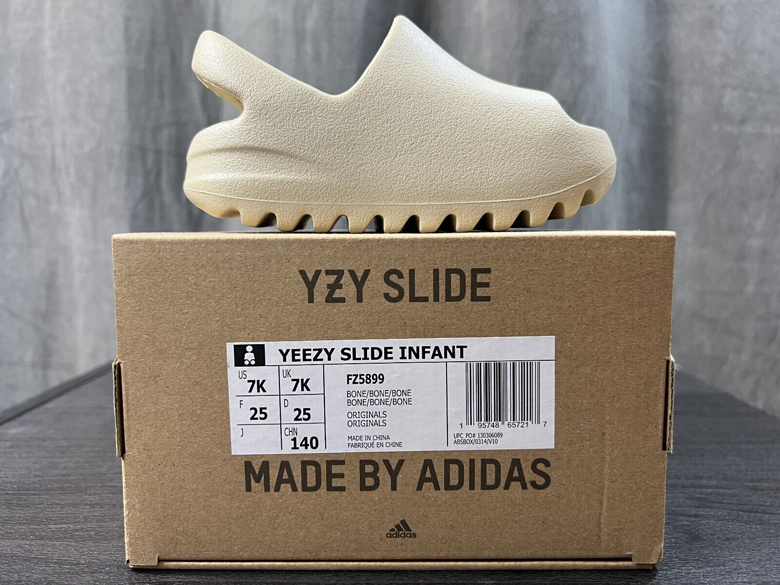 Adidas Yeezy Slide Bone Infant (FZ5899) 7K FAST FREE SHIP | Being Patient