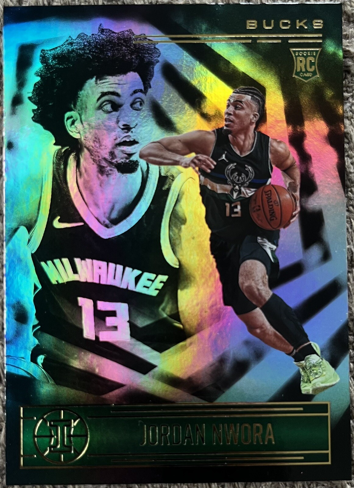 2020-21 Panini Illusions Basketball Rookie RC #174 Jordan Nwora Milwaukee Bucks