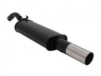 Novus EndschalldäMpfer 1X90Mm Rl-Design Stahl FüR VW Golf 2 II -19E +Abe