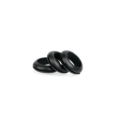 Black Rubber Blanking Cable Wiring Open Grommets 3mm 4mm 5mm 6mm 7mm 8mm to 70mm - Imagen 3 de 8
