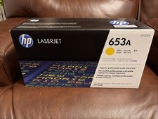 HP 653A Yellow Original LaserJet Toner Cartridge, CF322A