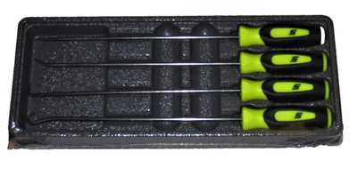 Snap-on Long Pick Set SGLASA204CHV *HI-VIZ SOFT HANDLES* YELLOW