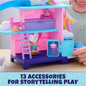 Hatchimals Alive, Hatchi-Nursery Playset with 4 Mini Figures in Eggs New