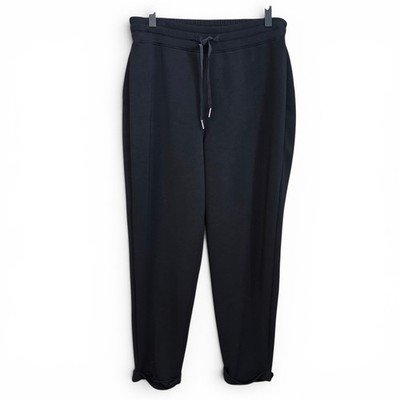 Spanx Air Essentials Tapered Pants Womens Large Black Drawstring Pull On Casual