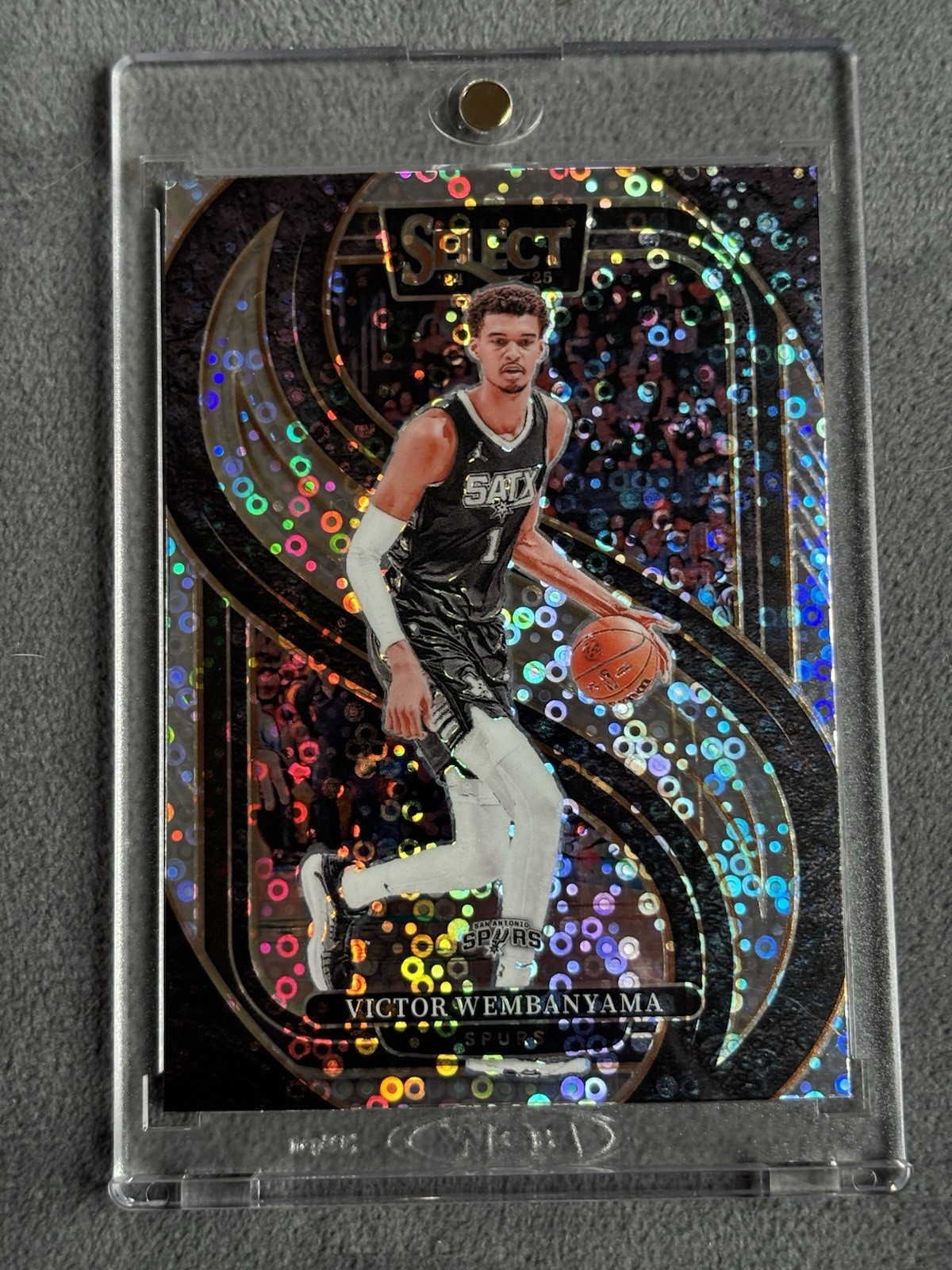 2024 Select Victor Wembanyama Premier Level White Sparkle SSP Spurs #102 Rare