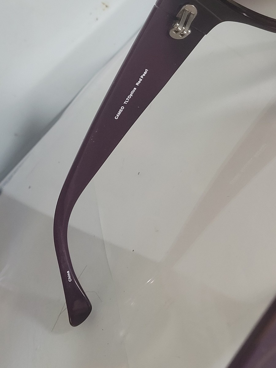 SMITH OPTICS CAMEO TLT Optics Red Pearl Purple Plastic Wrap Women's Sunglasses View 6