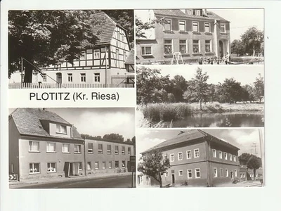 PLOTITZ-STÖSITZ...., 5 Ans. u.a. Fachwerkhaus, Kindergarten??? ....s/w  AK - Bild 1 von 2