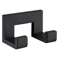 Double Towel Hook Stainless Steel Bathroom Hand Holder Wall Coat Matte Black